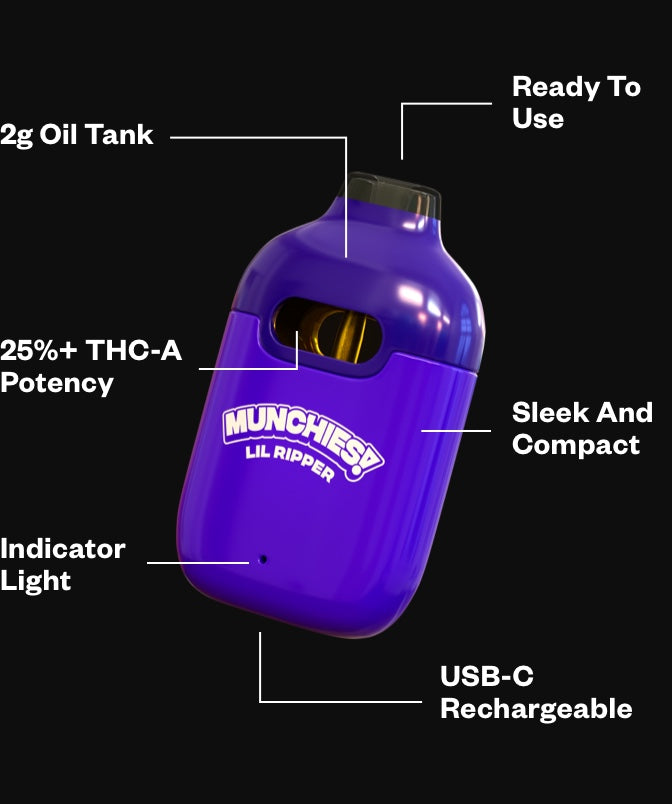 Munchies | 2G Lil Ripper THCa Liquid Diamond Vape